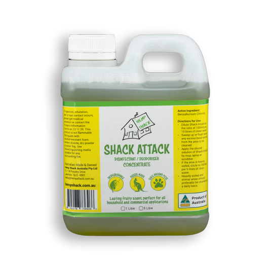 Shack Attack Biodegradable Disinfectant Concentrate 1 Litre